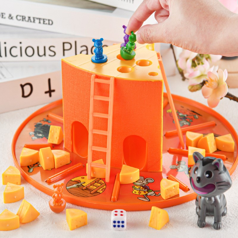 Interactive Cat Toy - Настольная игра «Кот и мышь»: Сырная