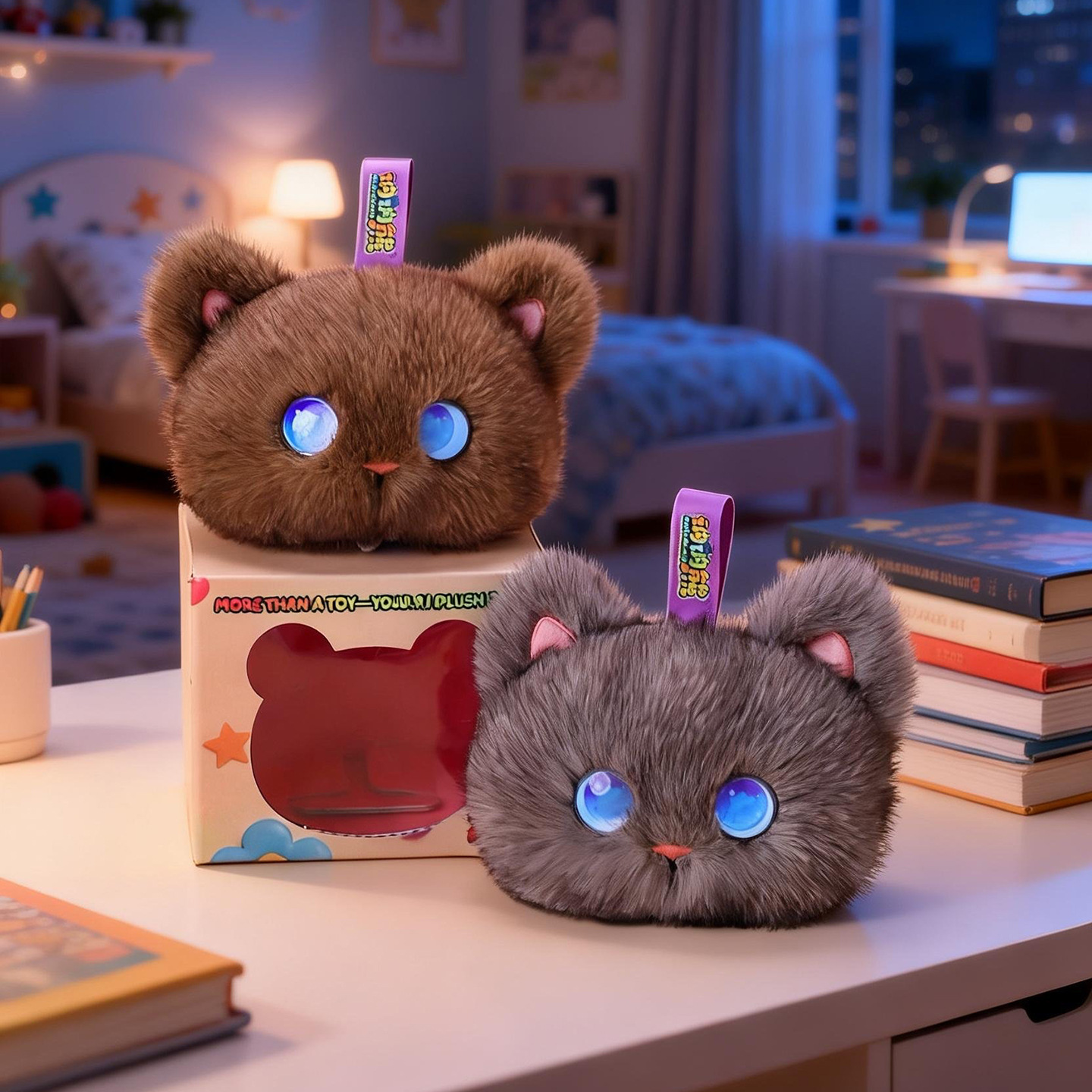 Interactive Cat Toy - Интерактивная игрушка-робот Тобот AI: плюшевый кот,